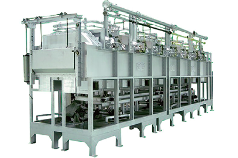 Walking beam type continuous quenching furnace